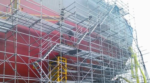 建筑脚手架灯笼架与石材加工的关系解析