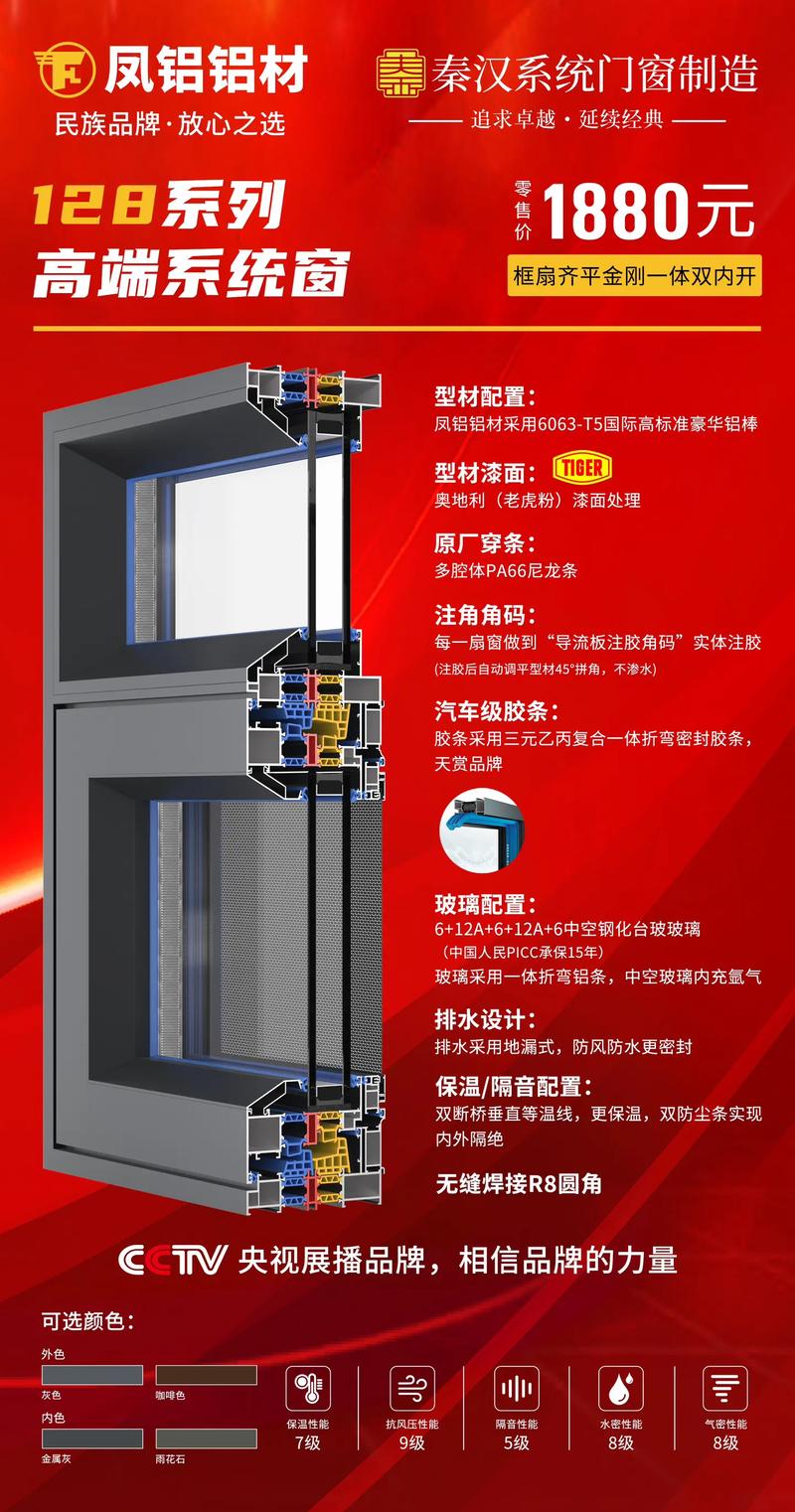 2024年秦汉门窗《凤铝铝材》96-128系列 匠心制造，定义未来人居美学